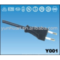 Мощность шнуры для TV Box 2.5A 2pin вилку кабеля два полюса CE VDE